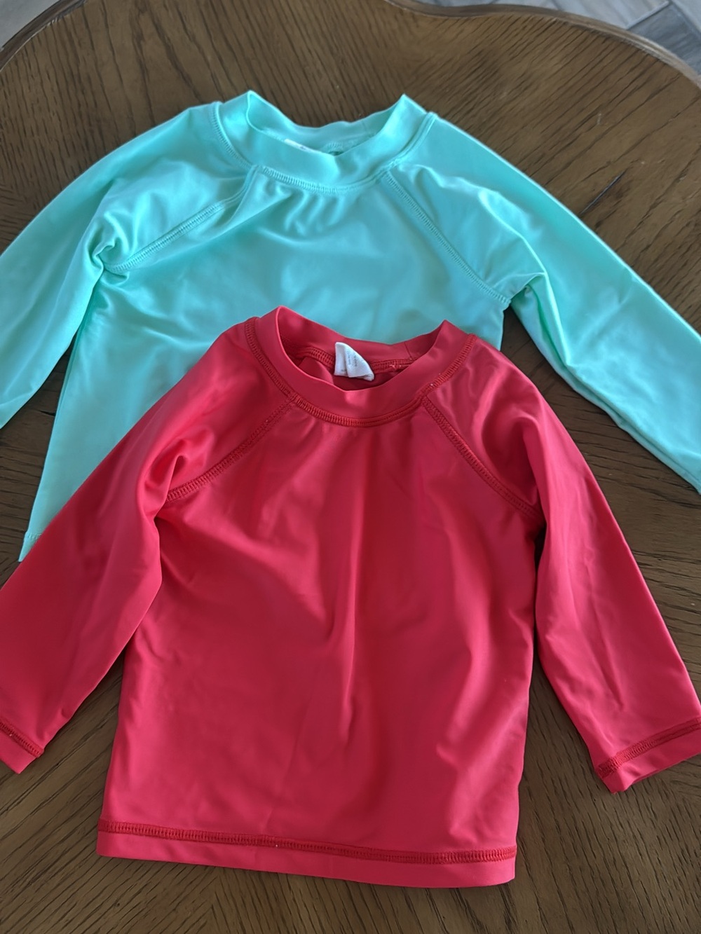 Starting Out Kids Long Sleeve Rashguards - Coral & Mint BUNDLE